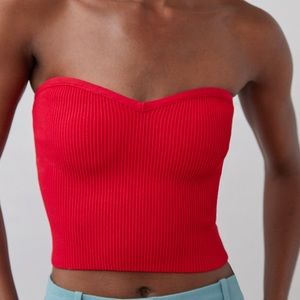 Aritzia Babaton Sculpt Knit Sweetheart Olaf Top